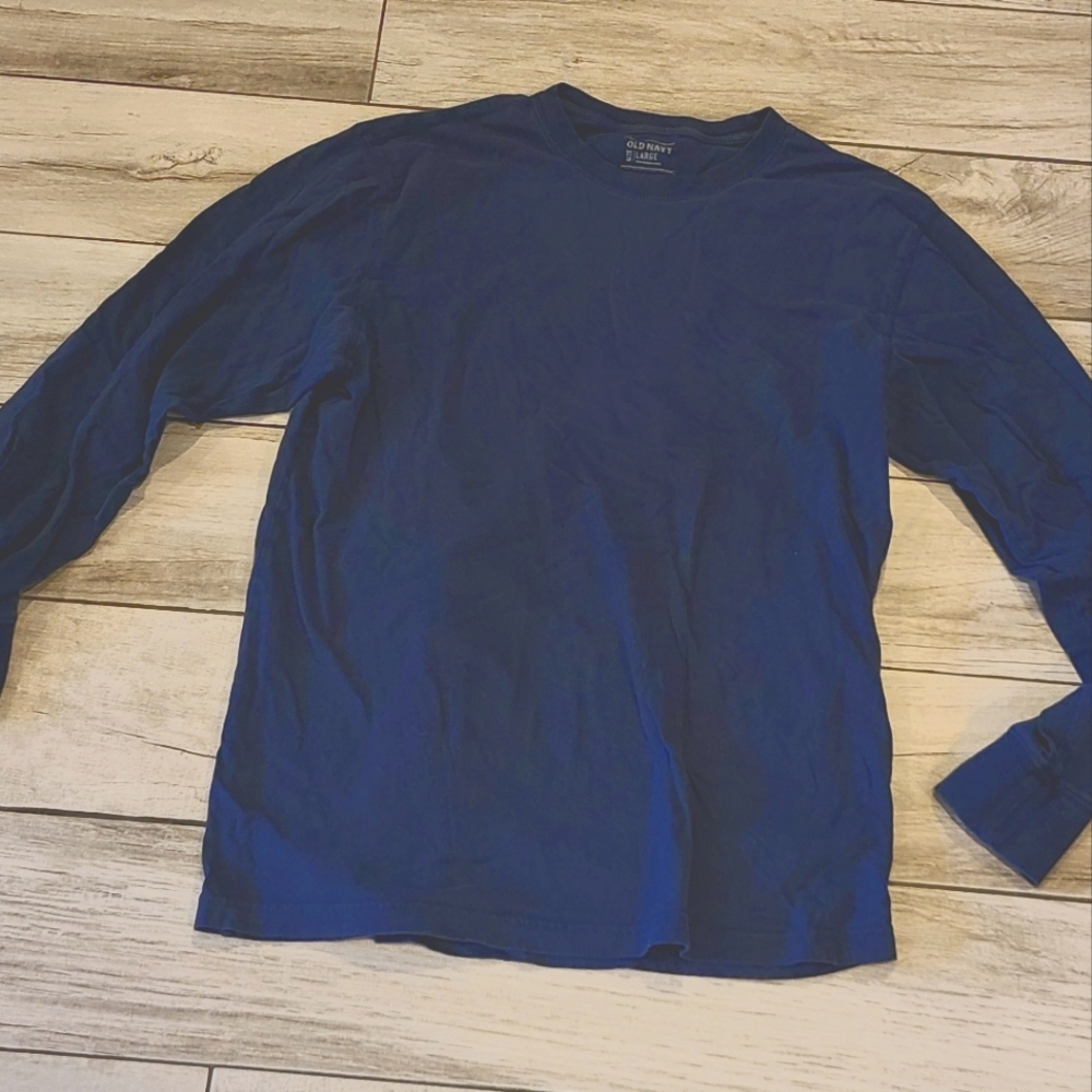 🍁Old Navy men's long sleeve tee Navy🌻